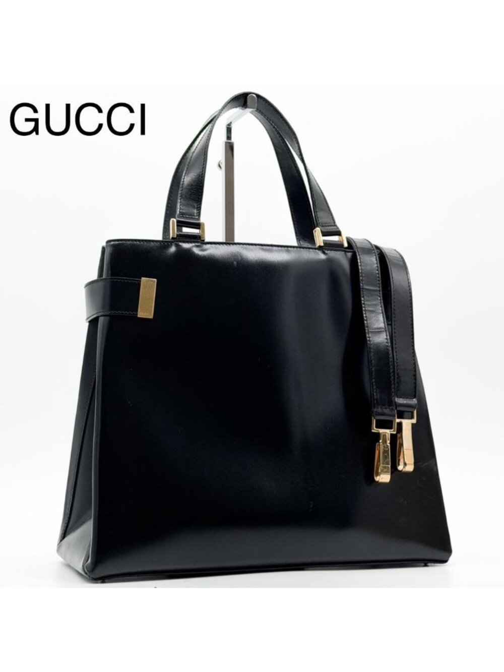 Gucci Tom Ford Era Handbag Vintage Black 2-Way